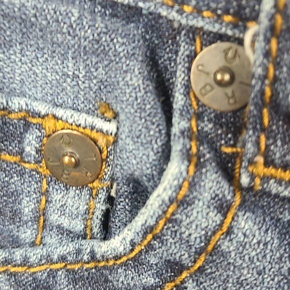 True Religion Boys 12 Jeans Geno Single End Straight Leg Blue Distressed Denim - Picture 7 of 9